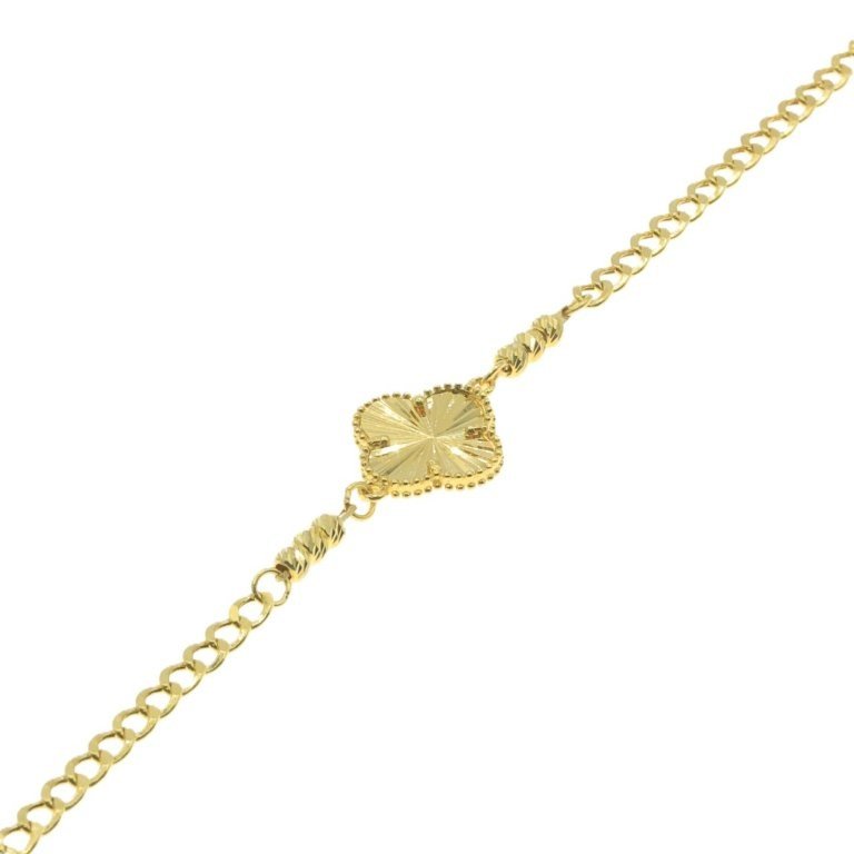 انسيال الوردة المنقوشة بذهب عيار 21