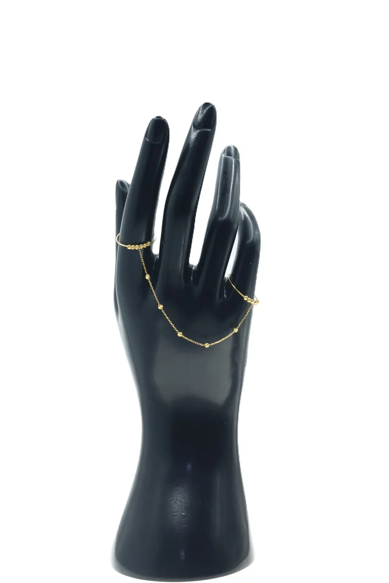 كف ذهب بخاتم اصبعين